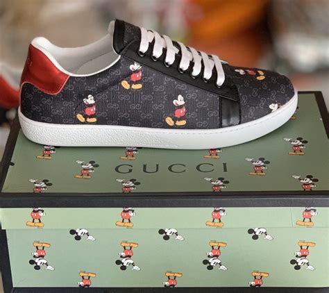 gucci schoenen mickey mouse|gucci ace mouse for sale.